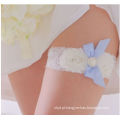 Best Selling Blue Blue Lace and Bow Wedding Bridal Garters Gargantilha de casamento Elástico requintado